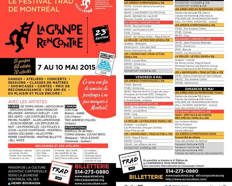 La grande rencontre programme